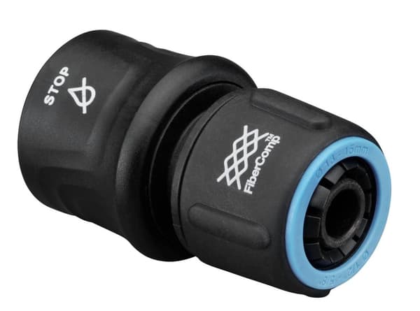 Slangekobling for sammenkobling av hageslanger Fiskars FiberComp 1054789; 1/2''-5/8''