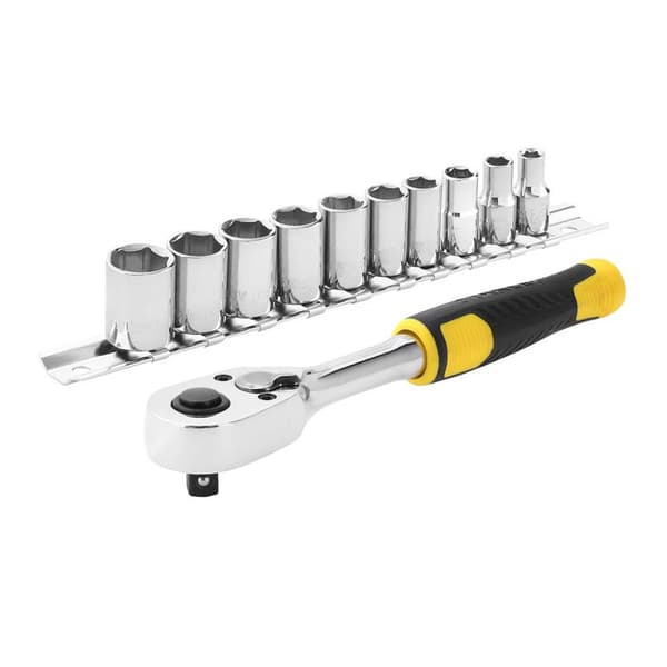 Hylsenøkkelsett Stanley STMT82666-0; 1/4''; 11 stk