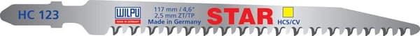 Stikksagblad Wilpu HC 123 STAR; 5 stk