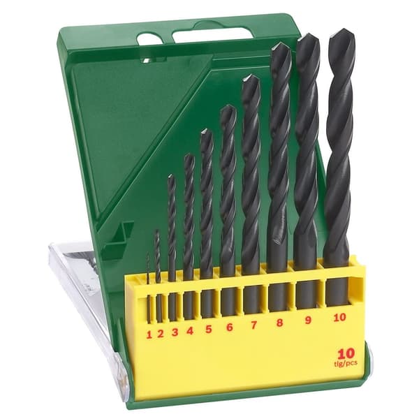 Metallborsett Bosch HSS-R; 1-10 mm; 10 stk
