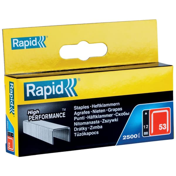 Stifter Rapid; 11,4x12 mm; 2500 stk; type 53