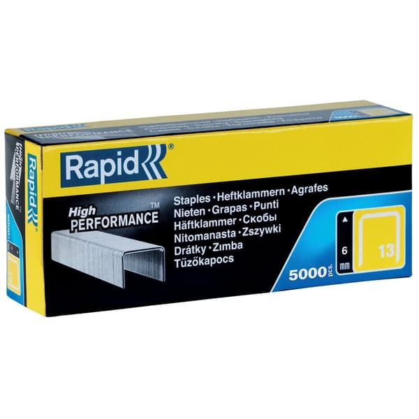 Stifter Rapid 11830700; 5000 stk; type 13; galvanisert