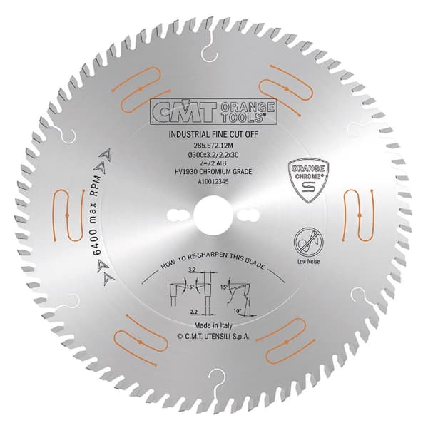 Sagblad for tre CMT 285; 250x3.2x30; Z60; 10°