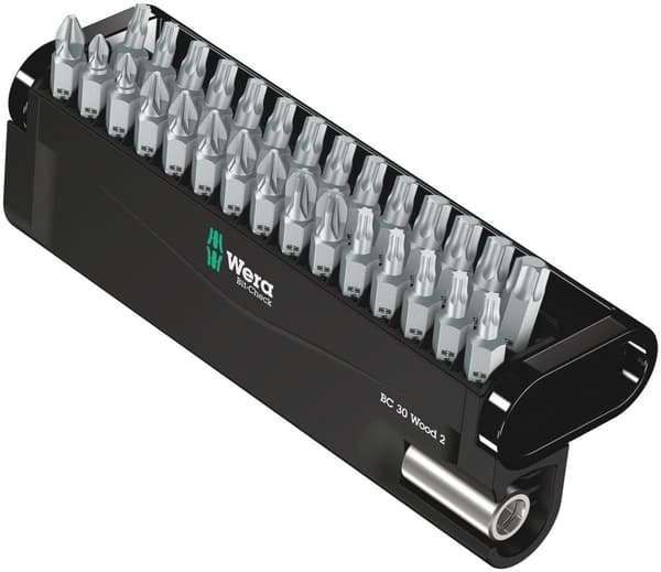 Skrutrekkersett Wera Bit-Check 30 Wood 2; PH/PZ/TX; 30 stk