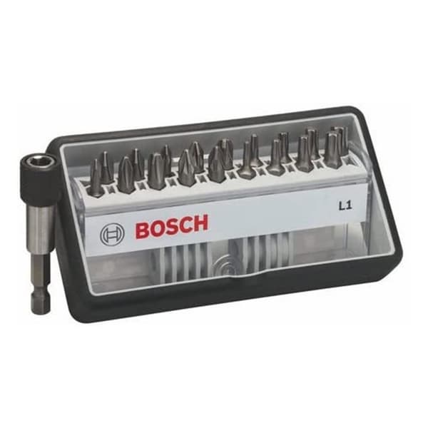 Bitssett Extra Hard; PH; PZ; T; 18 stk. + holder