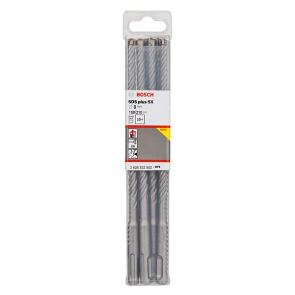 Bor for betong Bosch 2608833900; 8,0x150x210 mm; 10 stk
