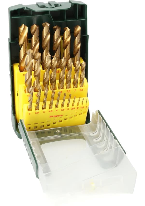 Borsett Bosch HSS-TiN; 1-13 mm; 25 stk