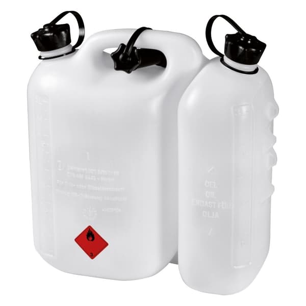 Drivstofftank Hitachi 714822 hvit (5l) + Hitachi smøreoljetank (3l)