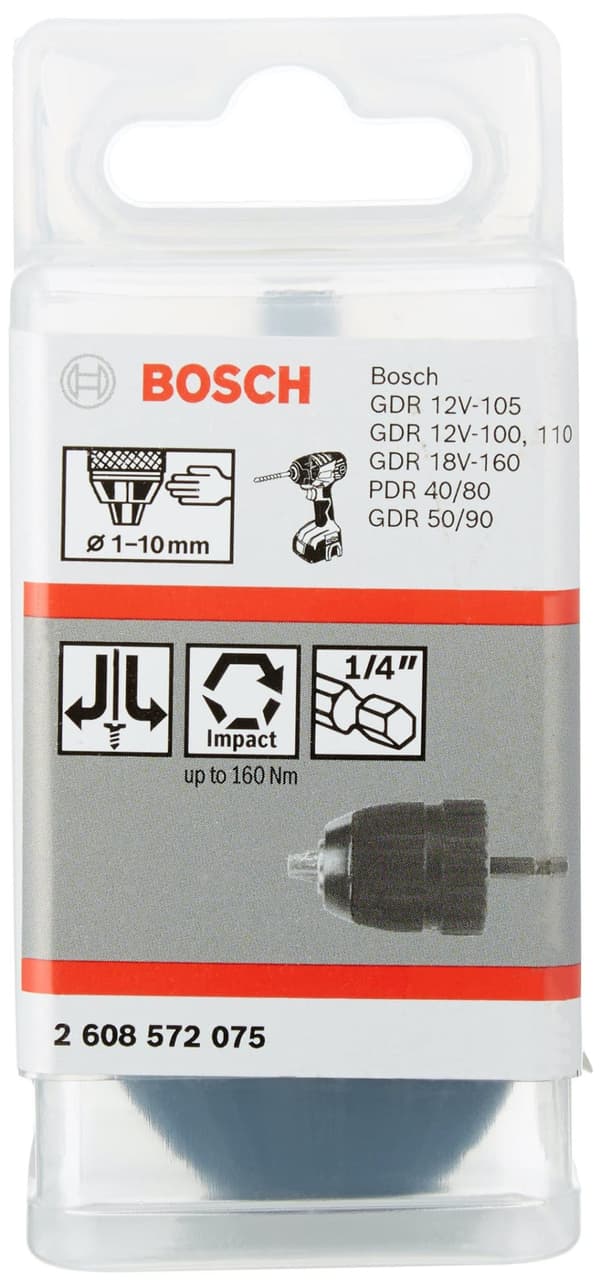 Hurtigchuck Bosch; 1-10 mm; 1/4''- 6k