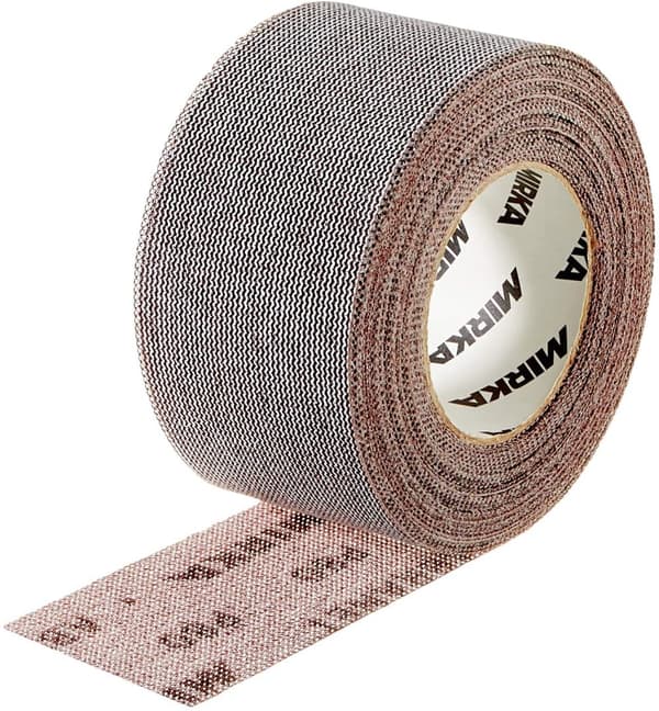 Nettmønstret slipepapir rull Mirka Abranet 545BI001413R; 75 mm; 10 m; P400