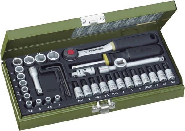 Verktøysett Proxxon 1/4''; 36 stk
