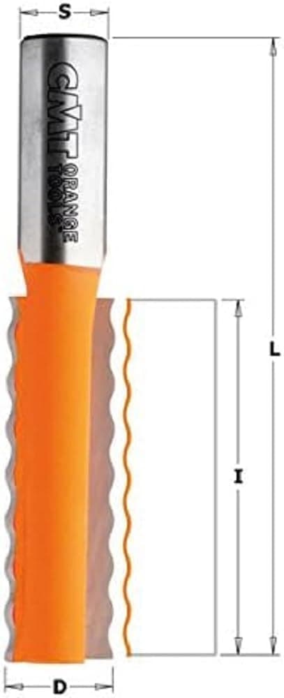 Fresestål CMT; S=12 mm; D=15,87 mm; R=4,36 mm