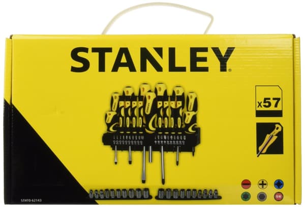 Skrutrekkersett Stanley; 57 stk