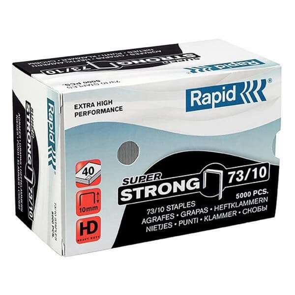 Stifter Rapid; 10 mm; 5000 stk; type 73; galvanisert