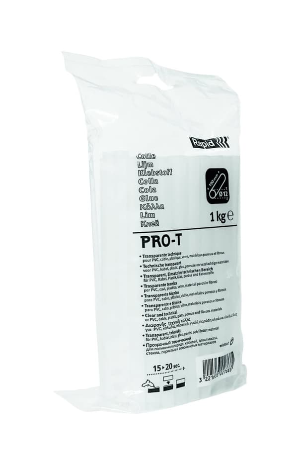 Limstifter Rapid PRO-T; 12x190 mm; 1 kg; gjennomsiktig