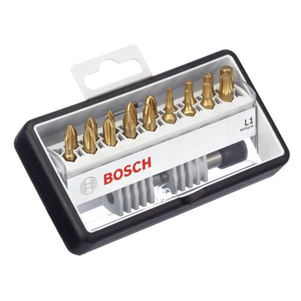 Bitssett Max Grip; PH; PZ; T; 18 stk. + megnetisk holder