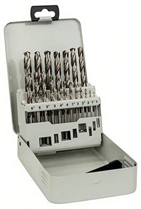Metallborsett Bosch HSS-G; 1-10 mm; 19 stk