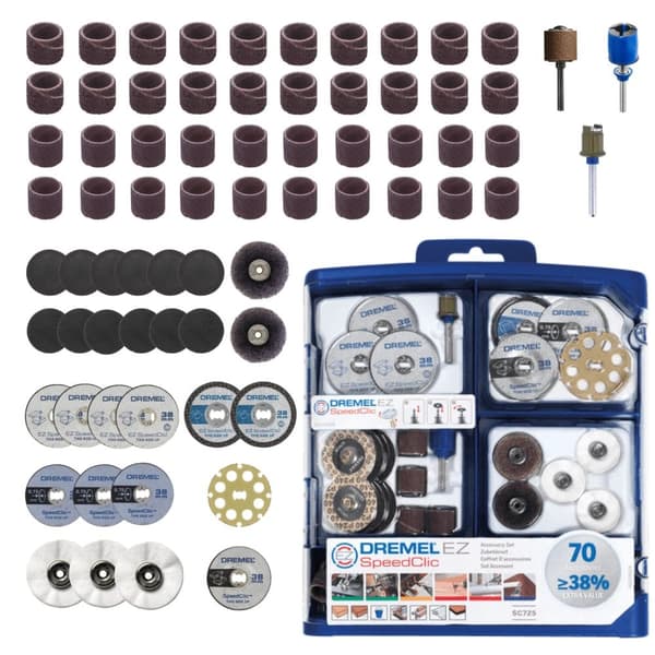 Tilbehørsett, 70 deler Dremel EZ SpeedClic