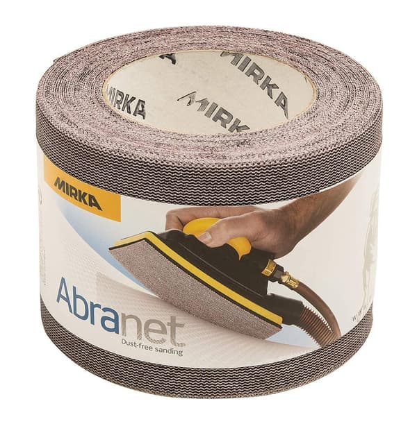 Nettmønstret slipepapir rull Mirka Abranet 545BQ001183R; 93 mm; 10 m; P180