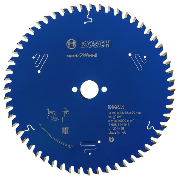 Kappeskive Bosch Expert for Wood; 190x20x2,6 mm; Z56
