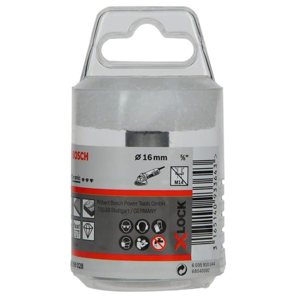 Diamantborekrone for tørrboring Bosch X-LOCK Ceramic Dry Speed; 16x30 mm