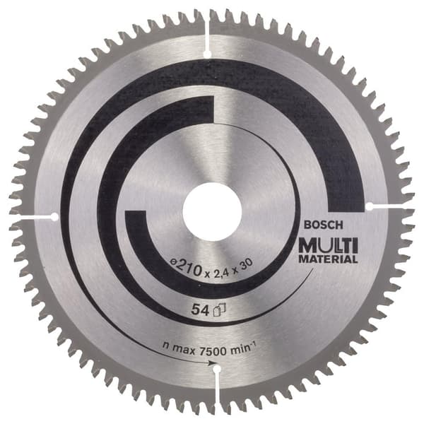Sagblad for tre Bosch MULTI MATERIAL; 210x2,5x30,0 mm; Z80; -5°
