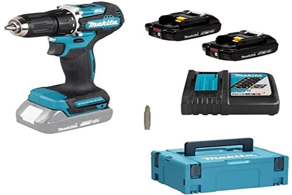 Skrutrekker/bor Makita DDF487RAJ; 18 V; 2x2,0 Ah batt.