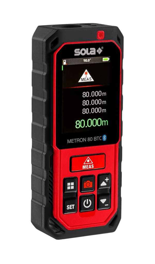 Avstandsmåler med Bluetooth-funksjon Sola Metron 80 BTC