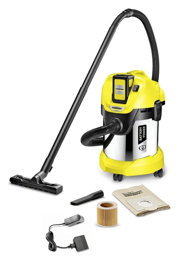 Tørr-våtstøvsuger Karcher WD 3 Premium; 36 V; 1x2,5 Ah batt.