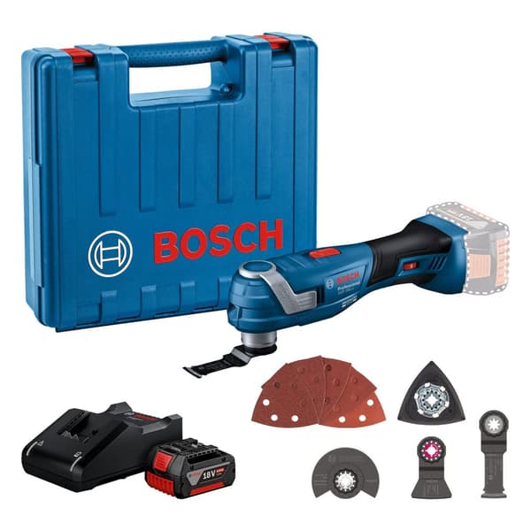 Flerfunksjonsverktøy Bosch GOP 185-LI PROFESSIONAL; 18 V; 1x4,0 Ah batt.