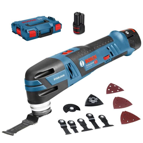 Flerfunksjonsverktøy Bosch GOP 12V-28; 12 V; 2x3,0 Ah batt.
