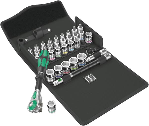 Verktøysett Wera 8100 SB All-in Zyklop Speed; 3/8''; 35 stk