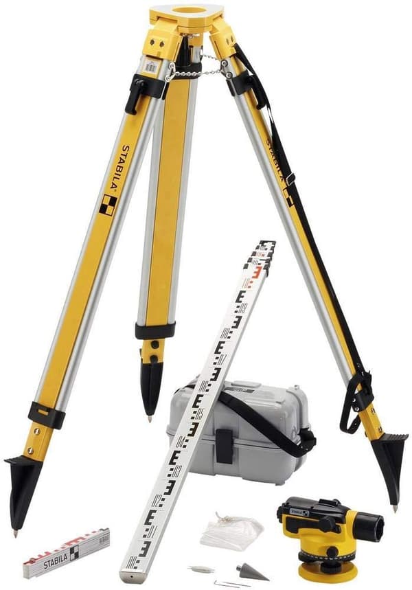Optisk niveller Stabila OLS26 Set + stativ + linjal