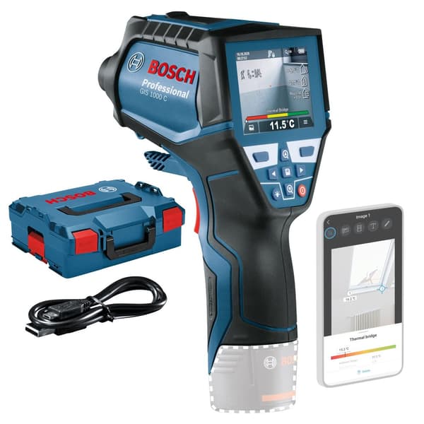 Digital termodetektor Bosch GIS 1000 C; 10,8 V (uten batteri og lader)