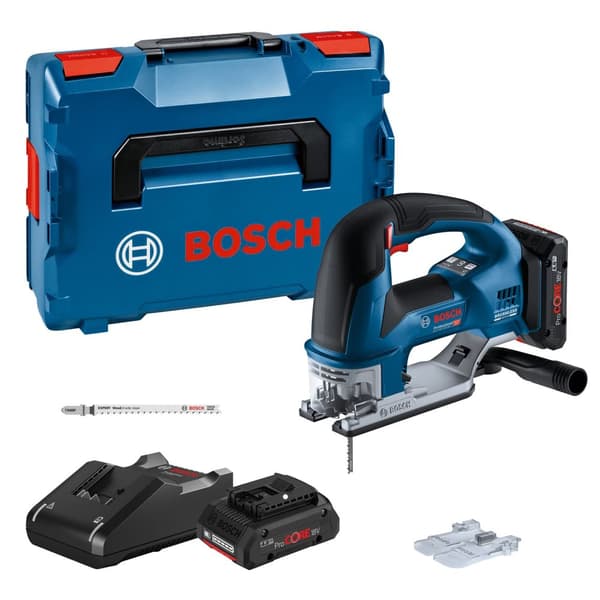 Batteridrevet stikksag Bosch GST 18V-155 BC; 18 V; 2x4,0 Ah batt.