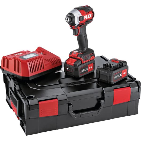 Slagmuttertrekker Flex ID 1/4'' 18.0-EC HD/5.0 Set; 18 V; 2x5,0 Ah batt.