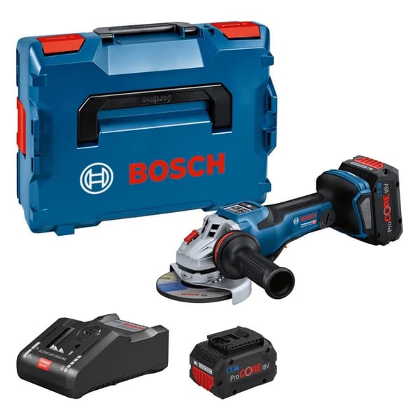 Vinkelsliper Bosch GWS 18V-15 PSC; 2x8,0 Ah batt.