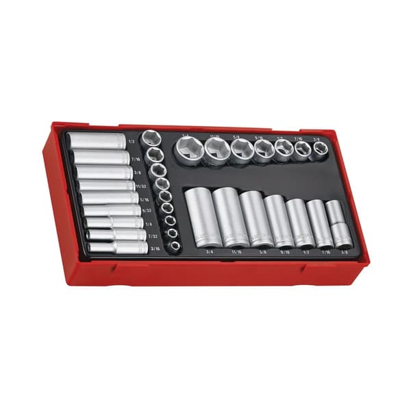 Hylsenøkkelsett Teng Tools TTAF32; 32 stk