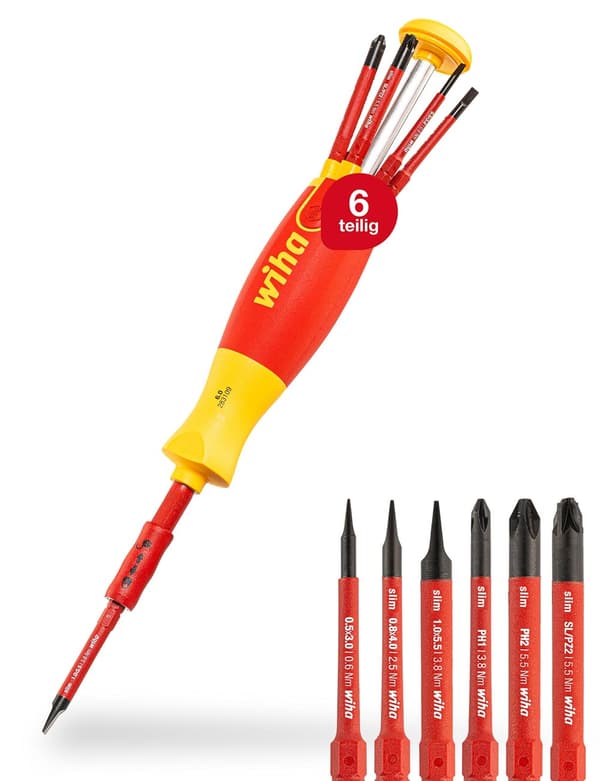 Skrutrekker Wiha W38611 + skrutrekker bits
