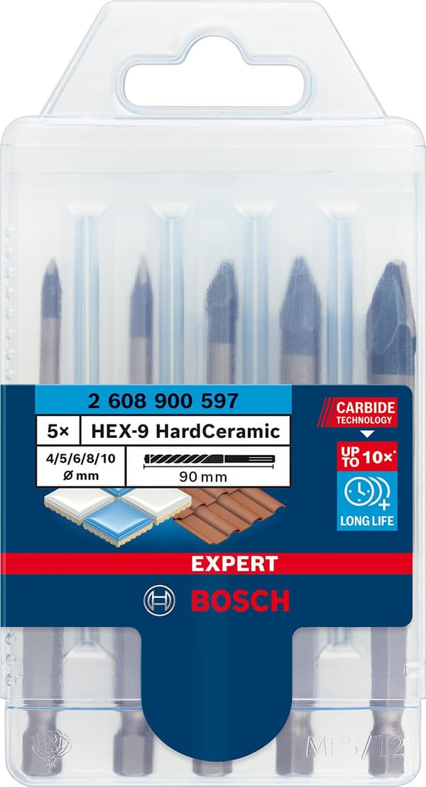 Borsett Bosch 2608900597; 4-10 mm; 5 stk