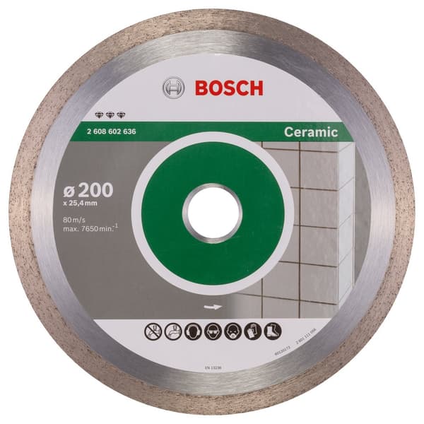 Diamantkappeskive Bosch PROFESSIONAL FOR CERAMIC; 200 mm