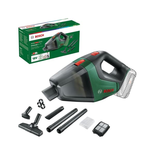 Trådløs støvsuger Bosch Universal Vac 18; 18 V (uten batteri og lader)