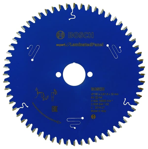 Kappeskive Bosch Expert for Laminated Panel 2608644130; 190x30 mm; Z60