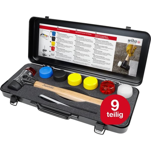 Gummihammer Wiha W44008; 620 g + tilbehør