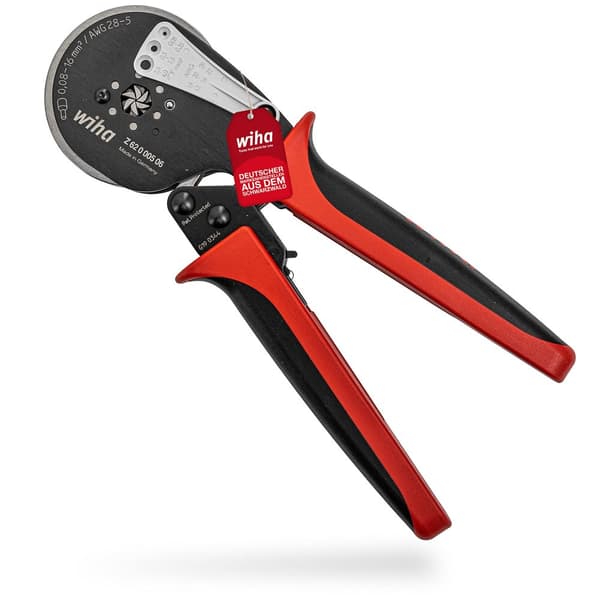 Crimpverktøy for isolerte kabeløyer og kontakter Wiha W41246; 210 mm