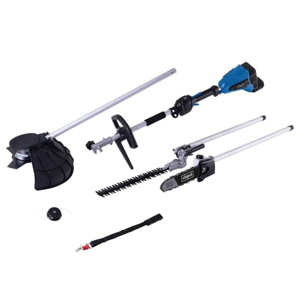 Multifunksjonelt hageverktøy Scheppach BC-MFH400-X; 2x20 V (uten batteri og lader)