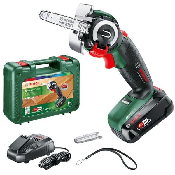 Motorsag Bosch Advanced Cut; 18 V; 1x2,5 Ah batteri.; 6,5 cm sverd