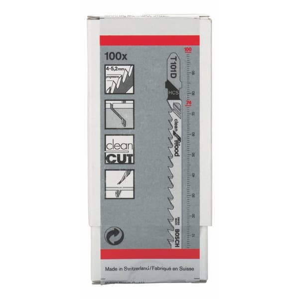 Stikksagblad Bosch T 101 D; 100 stk