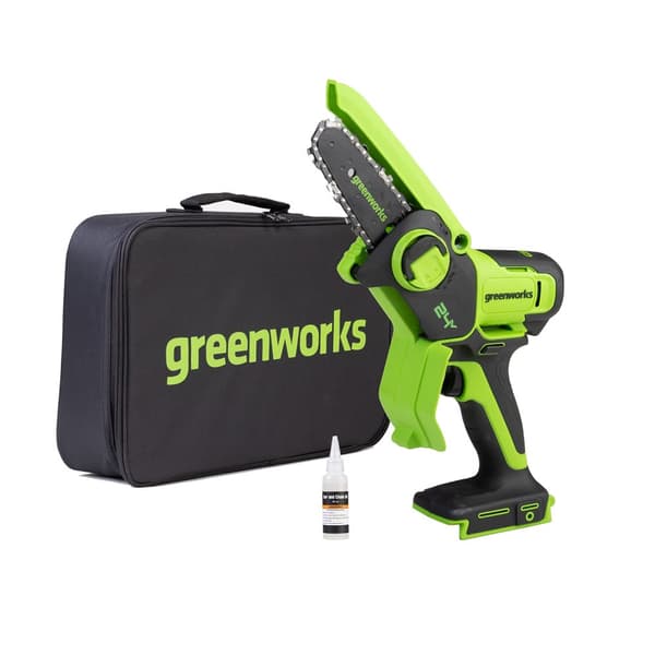 Motorsag Greenworks G24MCS10; 24 V (uten batteri og lader)
