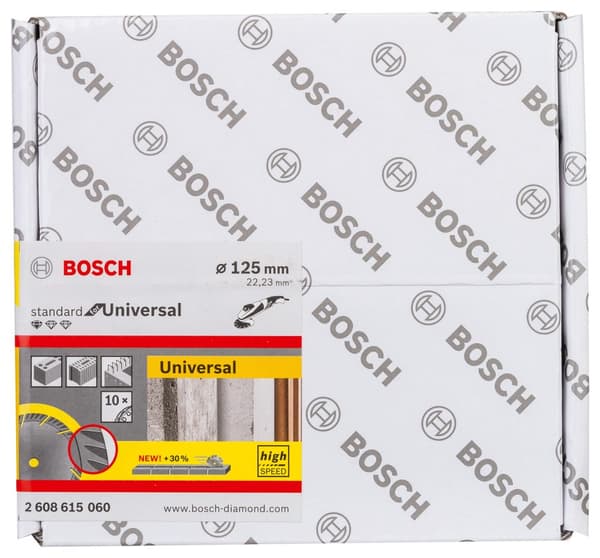 Diamantkappeskive Bosch Standard for Universal; 125x22,23 mm; 10 stk